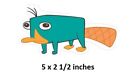 Perry Platypus Agent P Decal Phineas and Ferb Wall Sticker Peel Stick Art Decor