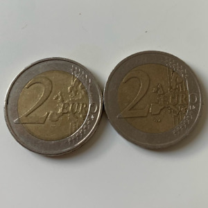 New ListingLot of 2 Rare Euro 2 Euros Austria and Germany 26mm Coin