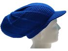 Royal Blue Rasta Hat Cap Dreadlocks Tam Slouchy Crocheted Hat Locks Hair S/M
