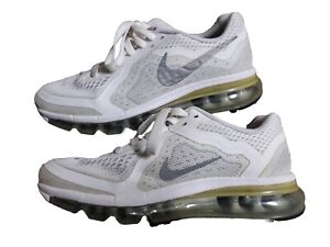 Nike Air Max Running Shoe Size US 5Y White/Silver 631331-101 (6.5 in Women’s )
