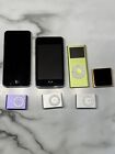 Broken Apple iPod touch nano shuffle Lot Of 7 FOR PARTS or repair only As-Is