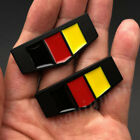 2x Metal Germany Deutschland Flag Car Fender Rear Emblem Badge Decals Sticker