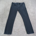 The Perfect Jean NYC Jeans Men 34 Black Skinny Fit Stretch Denim Dark Wash 34x29