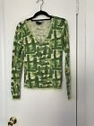 M.A.G. By Magaschoni 100% Cashmere Green Sweater Size XS New
