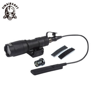 Tactical M300B Mini 200 Lumens LED Flashlight Rifle Scout Light Weapon Torch US