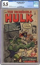 Incredible Hulk #5 CGC 5.5 1963 2113862017