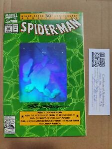 Spider-Man 26 SIGNED by Ron Frenz w/ COA 30th Anniversary Hologram FN/VF