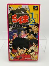 Ranma 1/2 Bakuretsu Rantouhen Super Famicom Box & Manual US Seller SFC0293