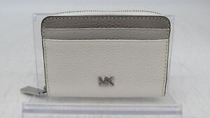 Michael Kors Sm. Color-Block White Ombre Pebble Leather Wallet Handbag Purse