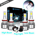 For Chrysler Town & Country 2008 2009 6x Combo LED Headlight Fog Light Bulbs (For: 2008 Chrysler Town & Country LX 3.3L)