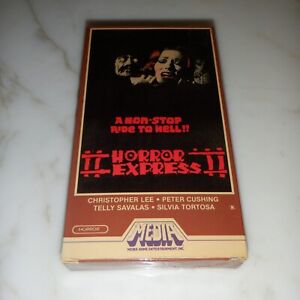 New ListingHorror Express VHS Horror Christopher Lee Peter Cushing Telly Savalas MEDIA