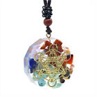 7 Chakra Natural Healing Crystal Chip Stone Necklace Quartz Orgone Pendant Reiki