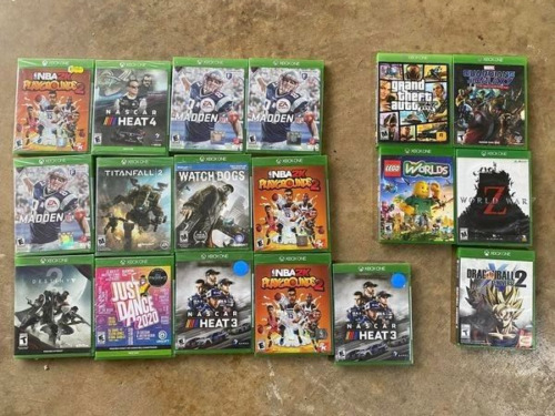 Lot of 18 Vintage Xbox One Video Games - Most Factory Sealed