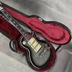 Custom Black ACE Frehley Electric Guitar Flamed Maple HHH Pickups With Hard Case