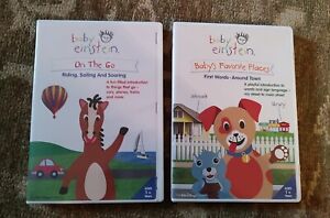 Disney Baby Einstein DVDs Baby's Favorite Places & On The Go Riding Sailing