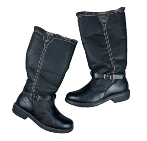 Weatherproof Women's Boots  Black Fur Lined Paulee Winter Boots  Size US 9.5