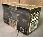 3 PACK VINTAGE MAXELL BLANK CASSETTES - XLII-S 100 - HIGH BIAS - NEW/ JAPAN