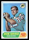 1968 Topps #196 Bob Griese Excellent RC Rookie Dolphins