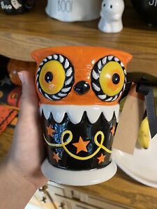 CARNIVAL COTTAGE Halloween Owl Mug By JOHANNA PARKER NWT