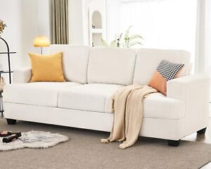 Comfy Sofa Couch with Extra Deep Seats, 89 Inch Sofa 3 Seater Sofa Living Room A
