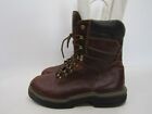 Wolverine Mens Size 11.5 M Brown Leather Laces Waterproof Work Ankle Boots
