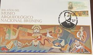 D)2021, PERU, FIRST DAY COVER, ISSUE, CENTENARY OF THE BRÜNING ARCHAEOLOGICAL MU