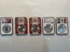 5 1oz Silver Coin Lot NGC MS69