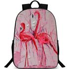 Flamingo Backpack Fire Bird Daypack Design Luggage Stylish School Bag