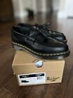 US 9 | Dr. Martens | Adrian Yellow Stitch Leather Tassel Loafers