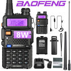 Baofeng UV-5R 8W Dual Band Ham Two Way Radio Walkie Talkie & AR-771 Antenna US