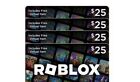 Roblox 4* $25 Gift Cards, Includes Exclusive Virtual Item