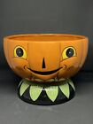 Johanna Parker Large Pumpkin Bowl (candy, Punch) Brand New 2022 Halloween Find