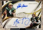 2023 immaculate brett farve aaron rodgers on card auto 4/5