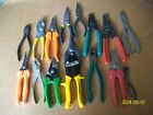 Vintage Cutters Pliers Needle Nose Strippers Tin Snips Lot of 15