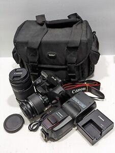 Canon EOS Rebel T5 DSLR 18.0MP Black Digital Camera Kit 18-55mm & 55-250mm Lens