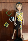Monster High Gloom Beach Jackson Jekyll Doll with stand, ball and sunglasses