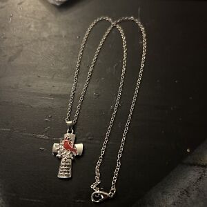 red cardinal necklace