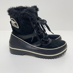 Sorel Tivoli II Women’s Boot Black Suede Waterproof Size 9