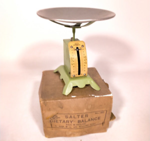 Vintage Salter Dietary Balance No. 18D in Original Box,Weighs 8 Ozs. Working.