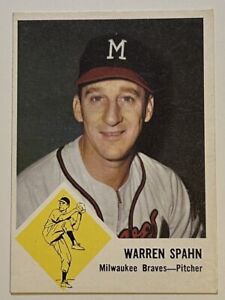 1963 Fleer Baseball HOF Warren Spahn #45 NM/MT