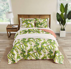 Tommy Bahama - King Quilt Set Reversible Cotton Bedding with Matching Shams Ligh