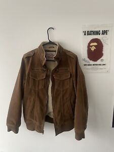Levi's Mens Size S Fleece Lined Tan/Brown Jacket