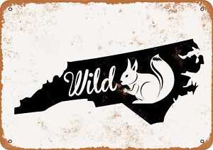 Metal Sign - North Carolina State 3 -- Vintage Look