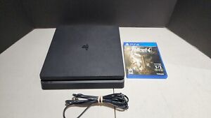Sony PlayStation 4 Slim PS4 500GB Black Console CUH-2015A & Fallout 4 Game Only