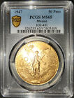 1947 Mexico Gold 50 Peso Coin PCGS MS65  KM-481