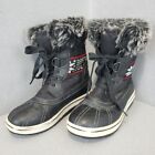 Northside BROOKELLE Womens Black Lace Up Winter Snow Boots Size 6