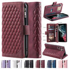 For iPhone 15 14 13 12 Pro Max 11 XR XS 87 Leather Flip Case Zipper Wallet Cover