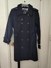 London Fog Women's Double-Breasted Hooded Trench Coat Size XXL