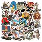 50 Pack Sexy Pin-up Girl WW2 vintage retro Bomber vinyl stickers decal garage