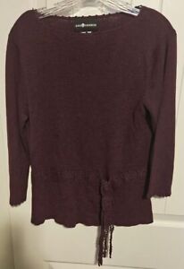 Sag Harbor Sweater Women's Size Medium Purple